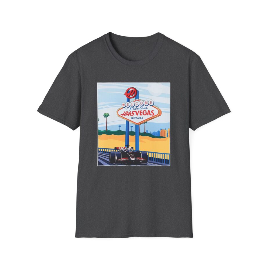 Haas F1 Las vegas Gp Unisex Softstyle T-Shirt
