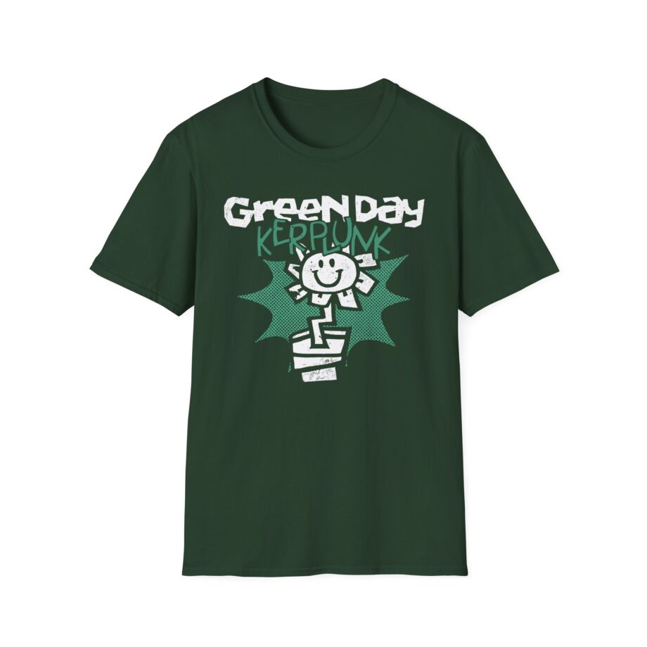 Green Day Kerplunk Vintage Flower Unisex Softstyle T-shirt