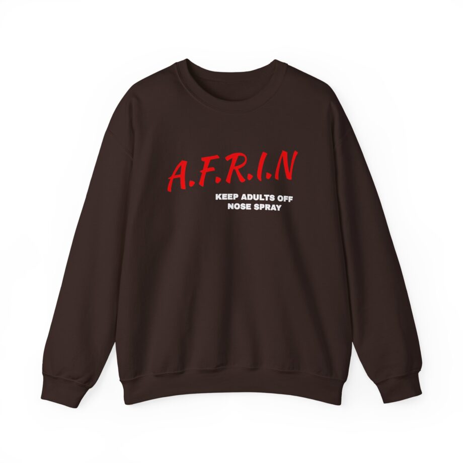 Nate Bargatze Afrin Keep Adults of Nose Spray Unisex Heavy Blend™ Crewneck Sweatshirt