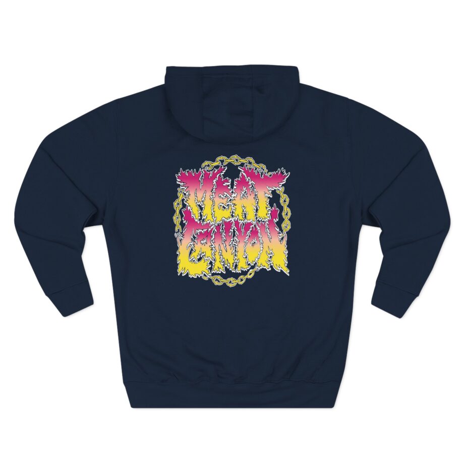 Papa Meat  Three-Panel Fleece Hoodie