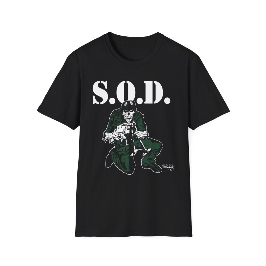 S.o.d. Stormtroopers of Death Schism Tour "85" Speak English or Die Unisex Softstyle T-shirt