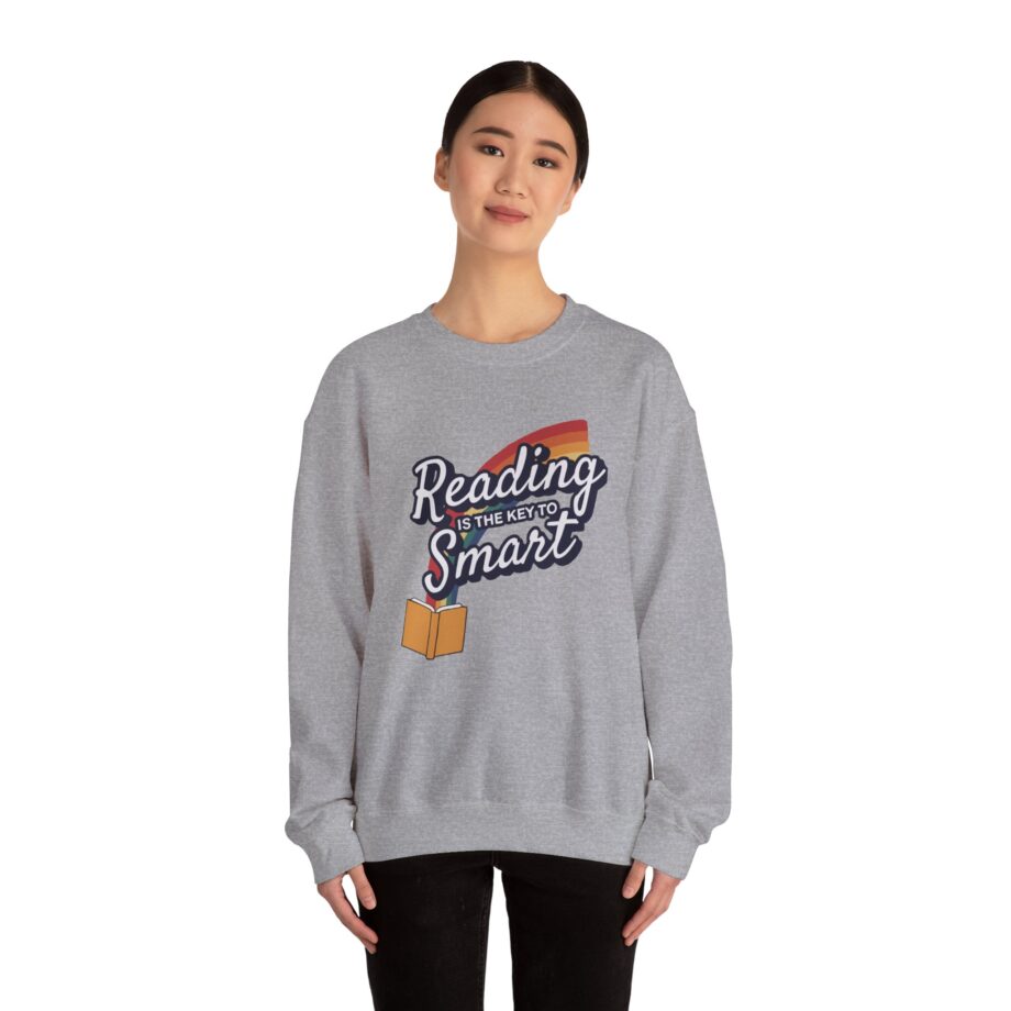 Nate Bargatze Reading is the Key to Smart Unisex Heavy Blend™ Crewneck Sweatshirt