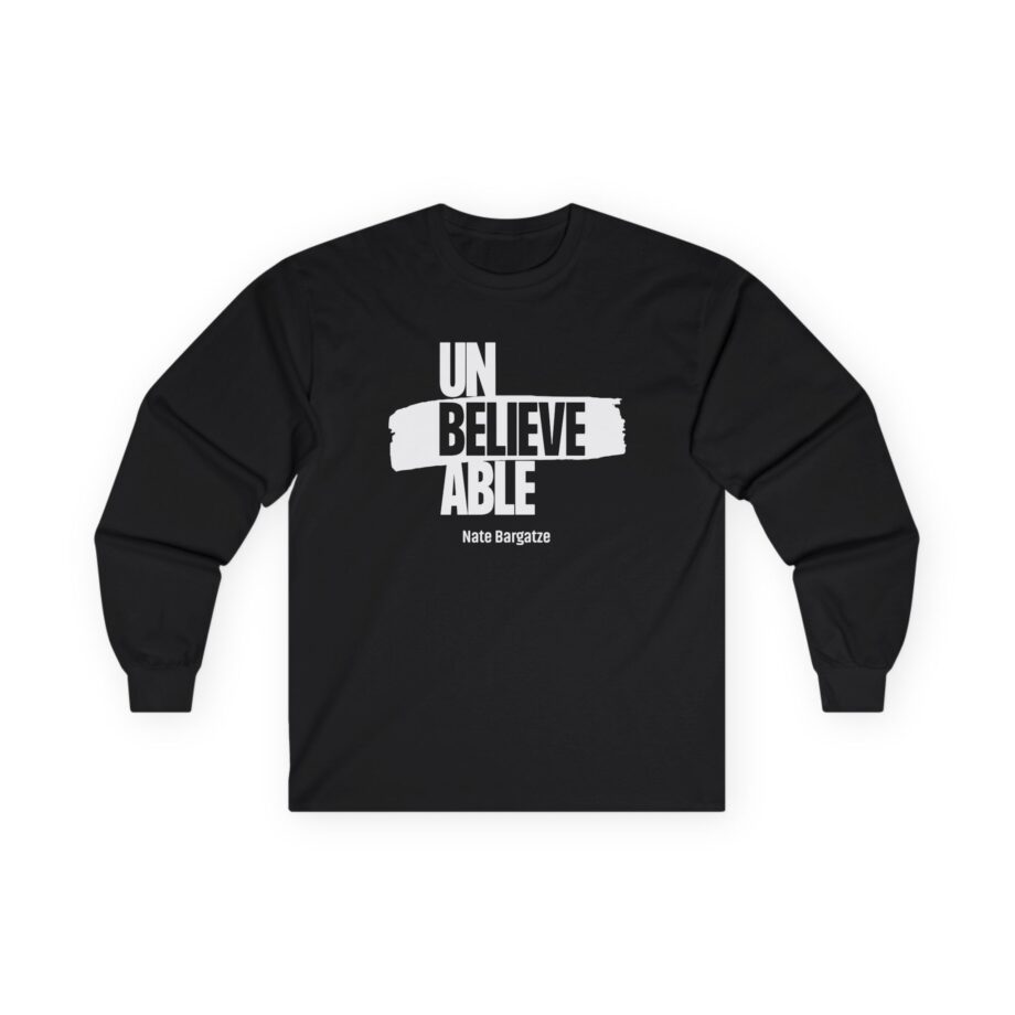 Nate Bargatze Unbelievable Unisex Ultra Cotton Long Sleeve Tee