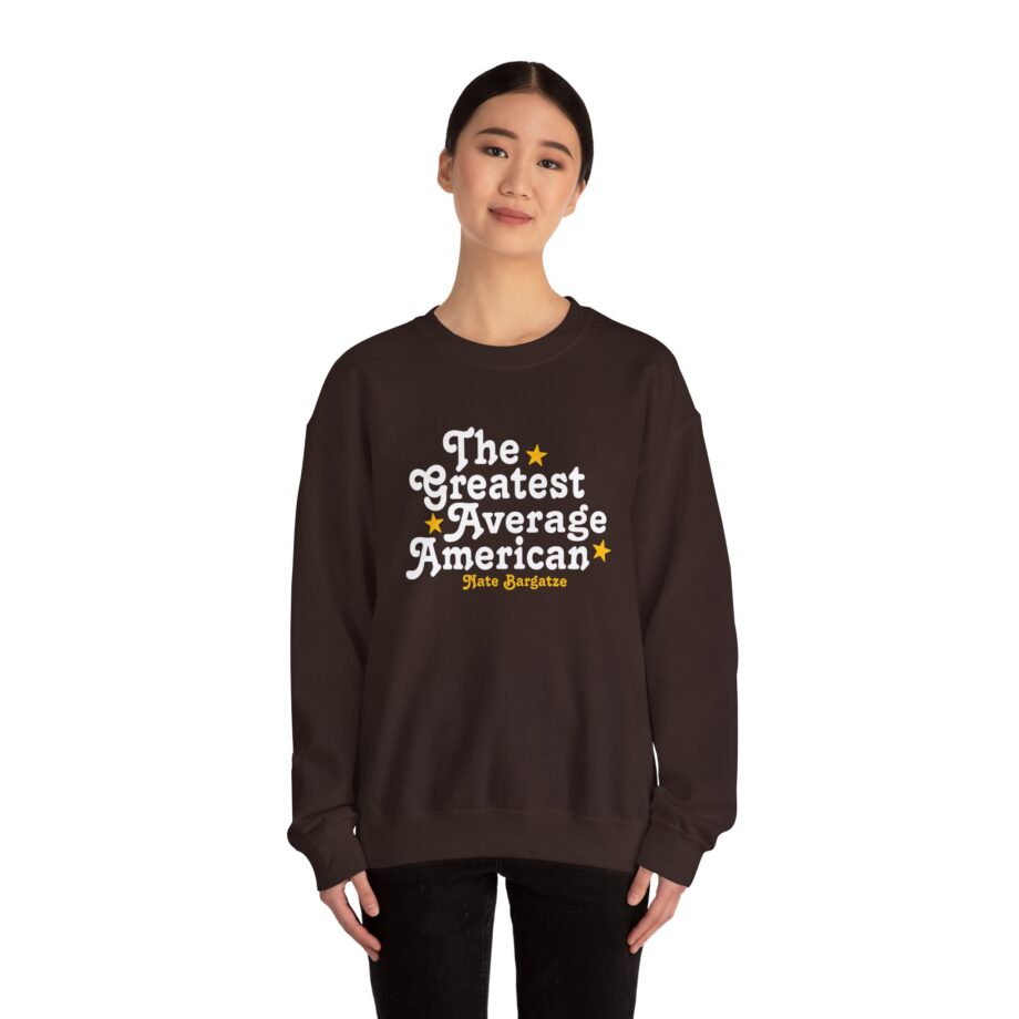 The Greatest Average American Nate Bargatze Unisex Heavy Blend™ Crewneck Sweatshirt