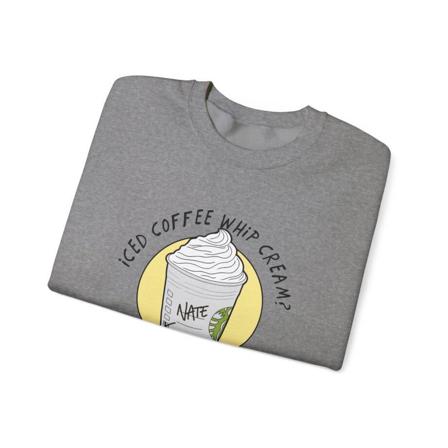 Nate Bargatze - Iced Coffee Whip Cream? Unisex Heavy Blend™ Crewneck Sweatshirt