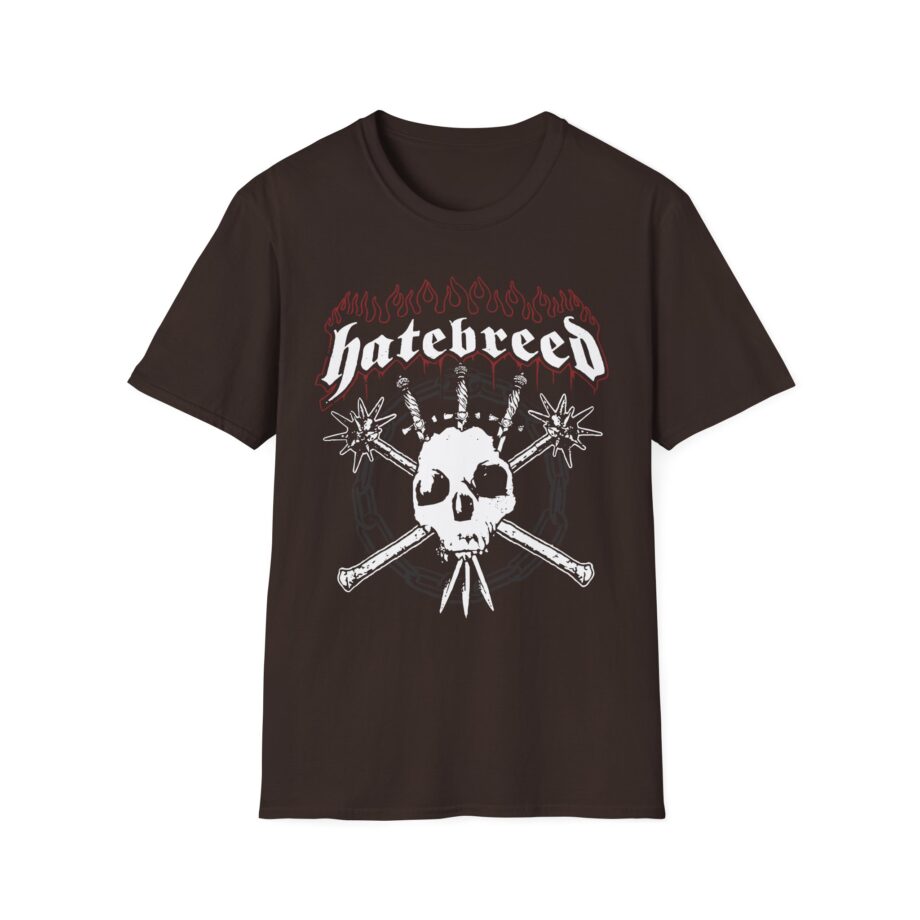 Hatebreed Flames & Skull Logo Unisex Softstyle T-Shirt