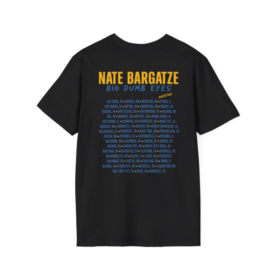 Nate Bargatze Big Dumb Eyes Tour Unisex Softstyle T-Shirt
