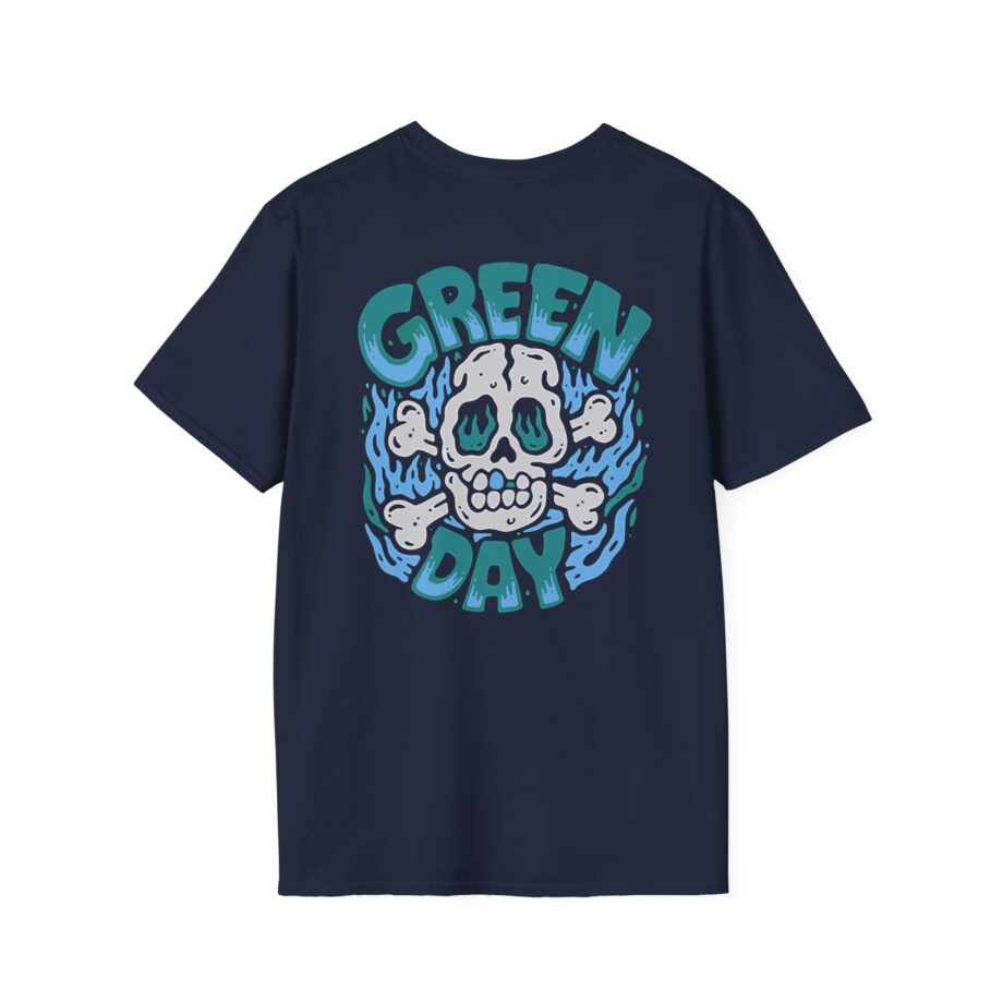 Green Day Blue Skull Unisex Softstyle T-shirt