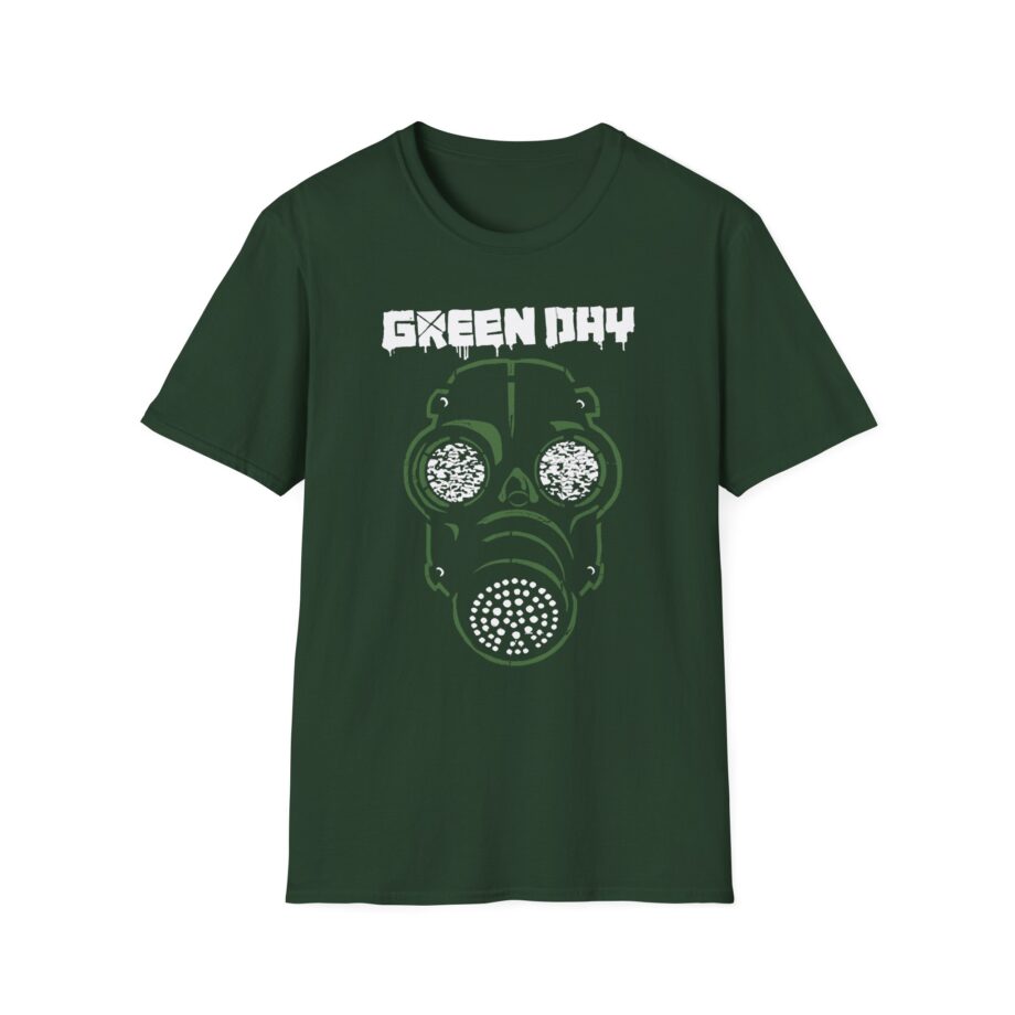 Green Day Gas Mask Unisex Softstyle T-shirt