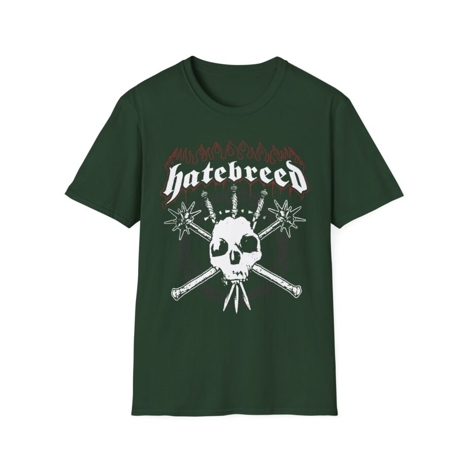 Hatebreed Flames & Skull Logo Unisex Softstyle T-Shirt