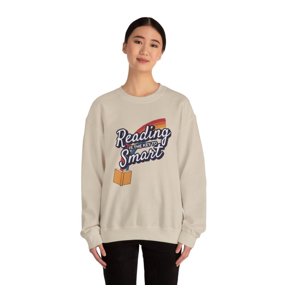 Nate Bargatze Reading is the Key to Smart Unisex Heavy Blend™ Crewneck Sweatshirt