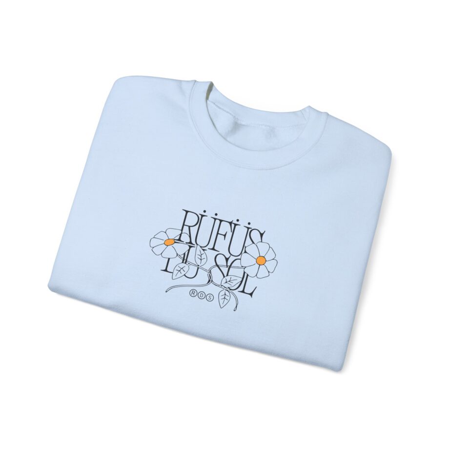 Rufus Du Sol Flower Ecru Unisex Heavy Blend™ Crewneck Sweatshirt