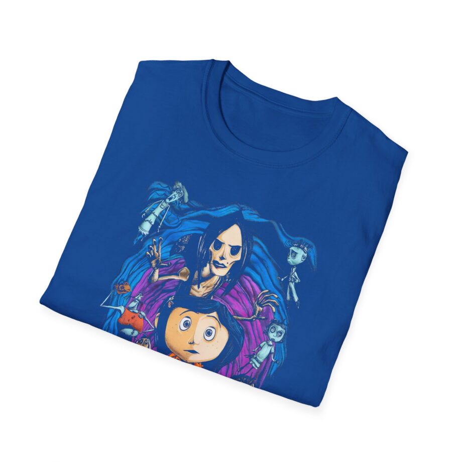 Coraline Spiral Tunnel Character Unisex Softstyle T-shirt