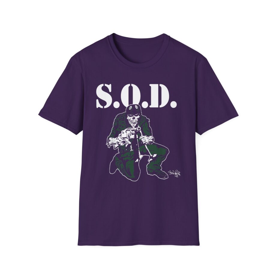 S.o.d. Stormtroopers of Death Schism Tour "85" Speak English or Die Unisex Softstyle T-shirt