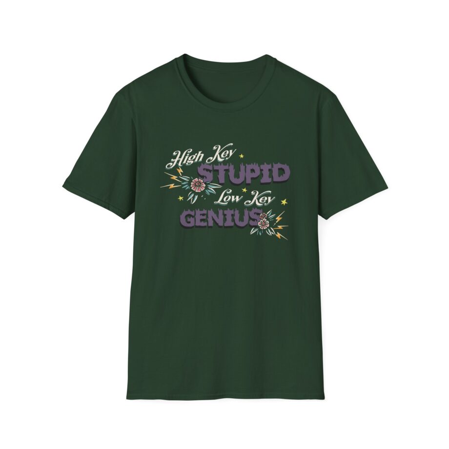 Kallmekris High Key Stupid Genius  Unisex Softstyle T-Shirt