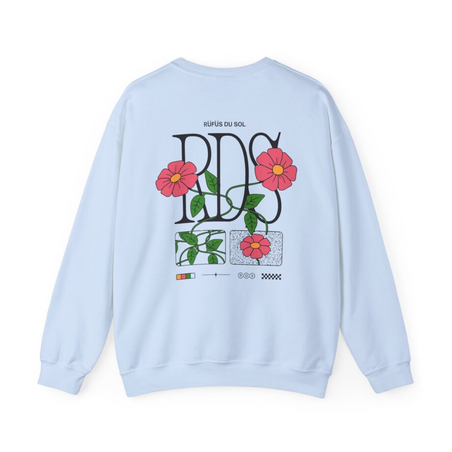 Rufus Du Sol Flower Ecru Unisex Heavy Blend™ Crewneck Sweatshirt