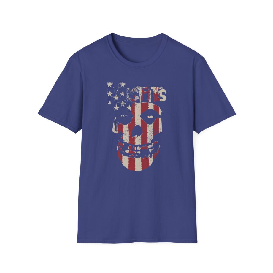 Misfits Stars and Stripes Fiend Skull Unisex Softstyle T-Shirt