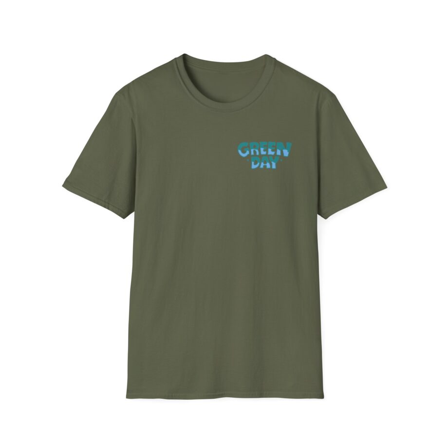 Green Day Blue Skull Unisex Softstyle T-shirt