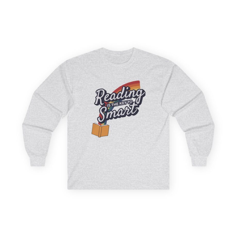 Nate Bargatze Reading is the Key to Smart Unisex Ultra Cotton Long Sleeve Tee