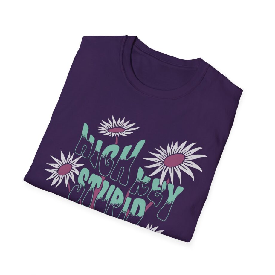 High Key Stupid Low Key Genius Unisex Softstyle T-Shirt