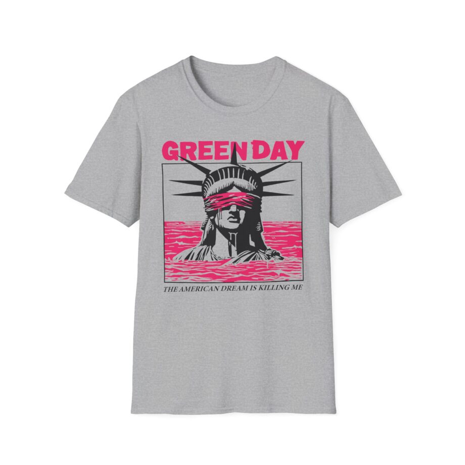 Green Day Lady Liberty Unisex Softstyle T-shirt