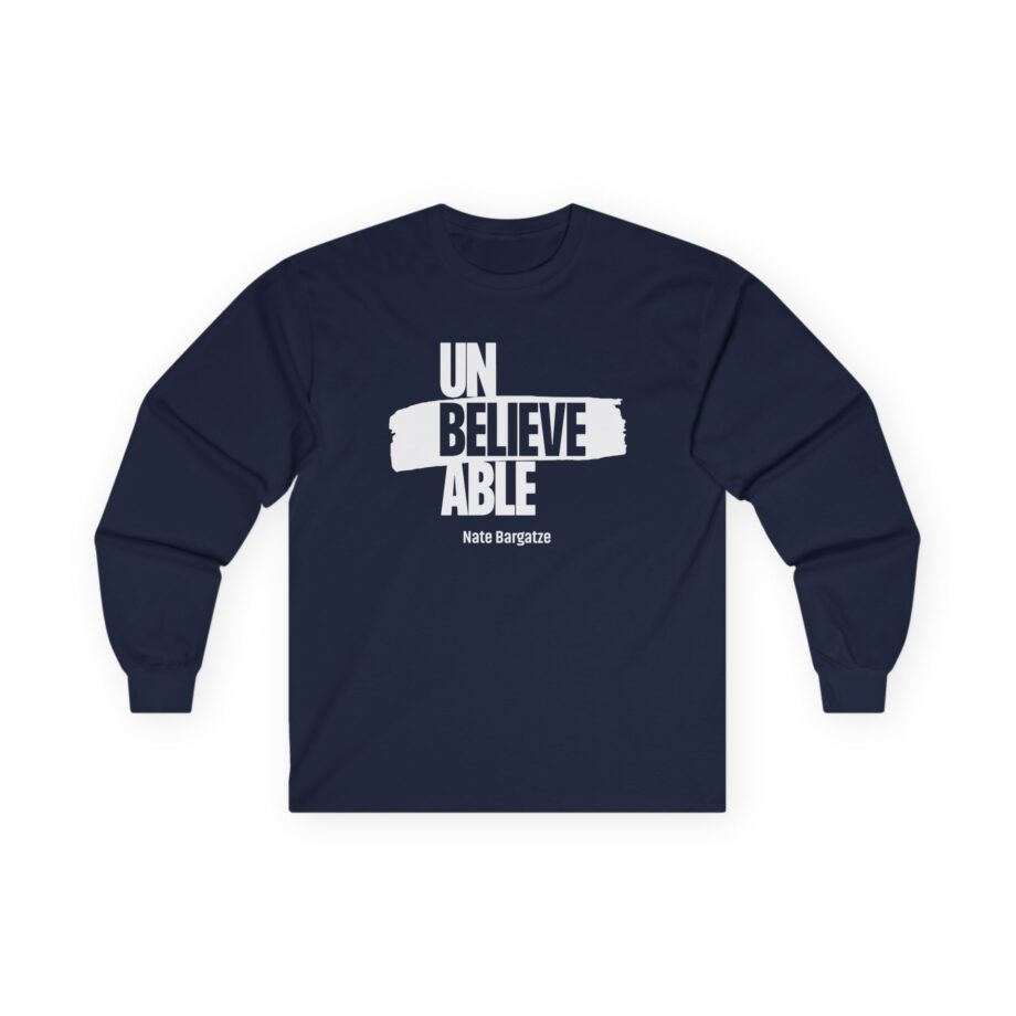 Nate Bargatze Unbelievable Unisex Ultra Cotton Long Sleeve Tee