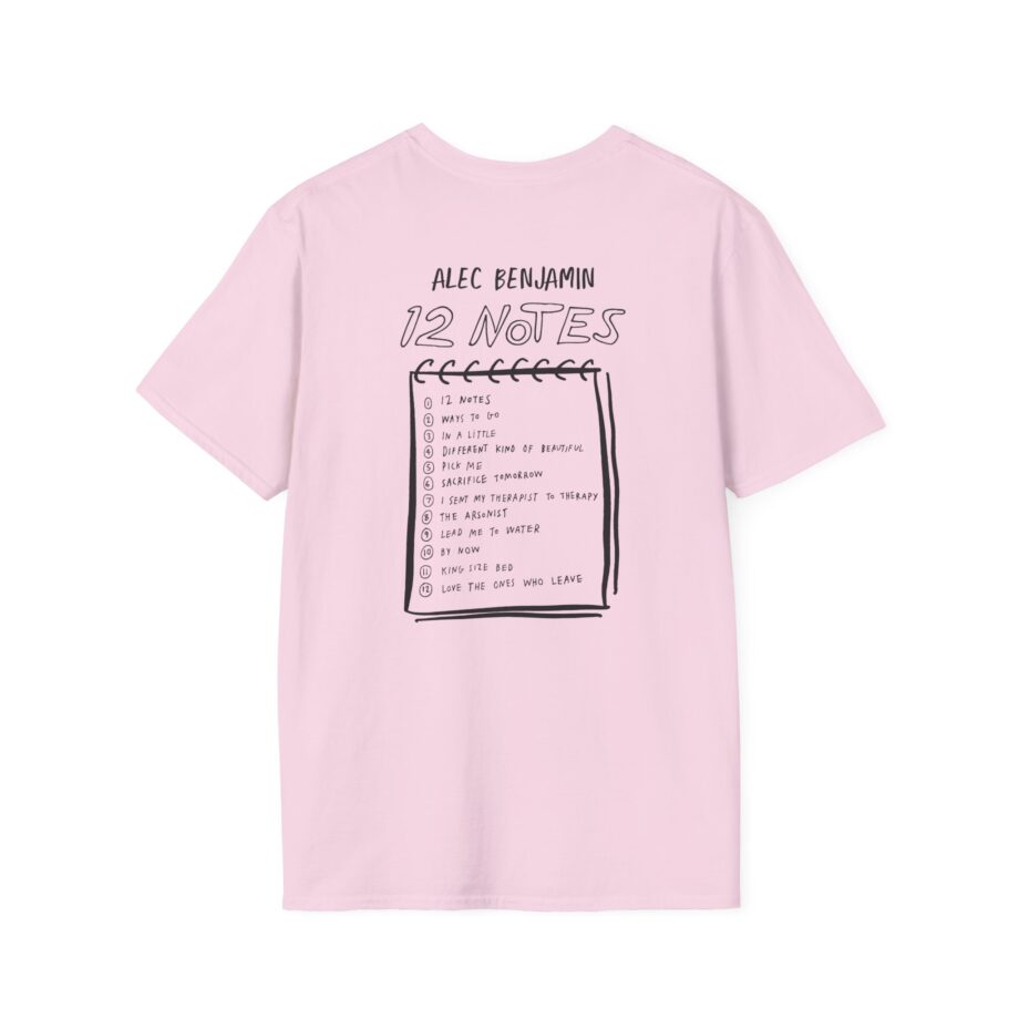 Alec Benjamin 12 Notes Unisex Softstyle T-shirt