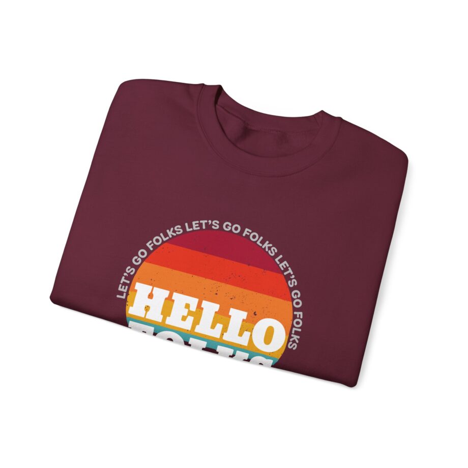 Nate Bargatze Hello Folks Unisex Heavy Blend™ Crewneck Sweatshirt