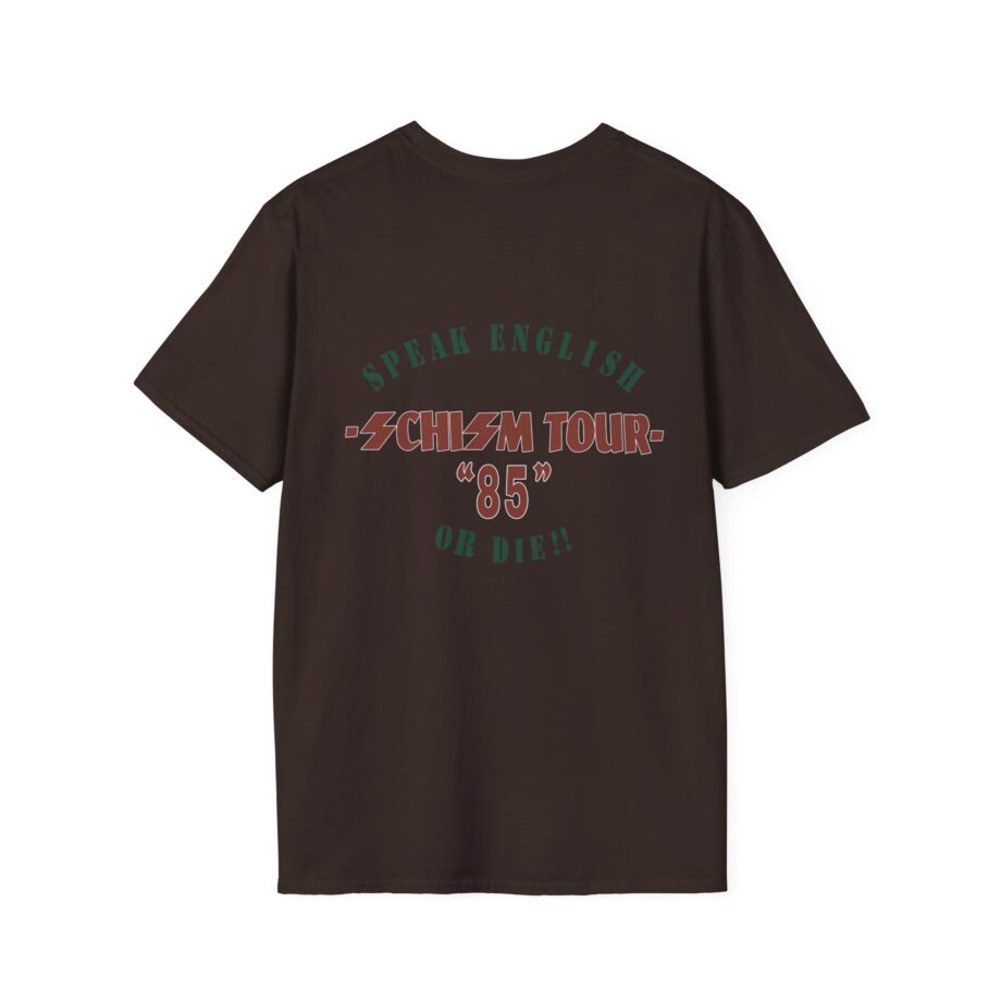 S.o.d. Stormtroopers of Death Schism Tour "85" Speak English or Die Unisex Softstyle T-shirt