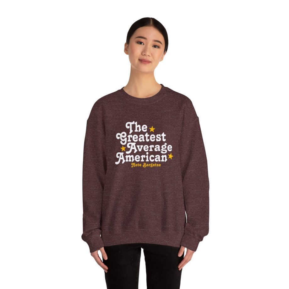 The Greatest Average American Nate Bargatze Unisex Heavy Blend™ Crewneck Sweatshirt