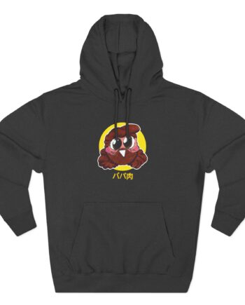 Papa Meat  Three-Panel Fleece Hoodie