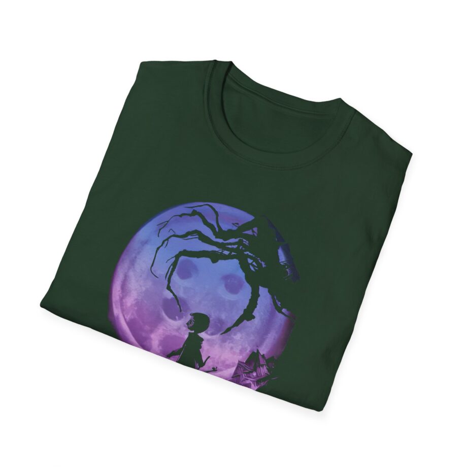 Coraline Button Moon Jumbo Print Unisex Softstyle T-shirt