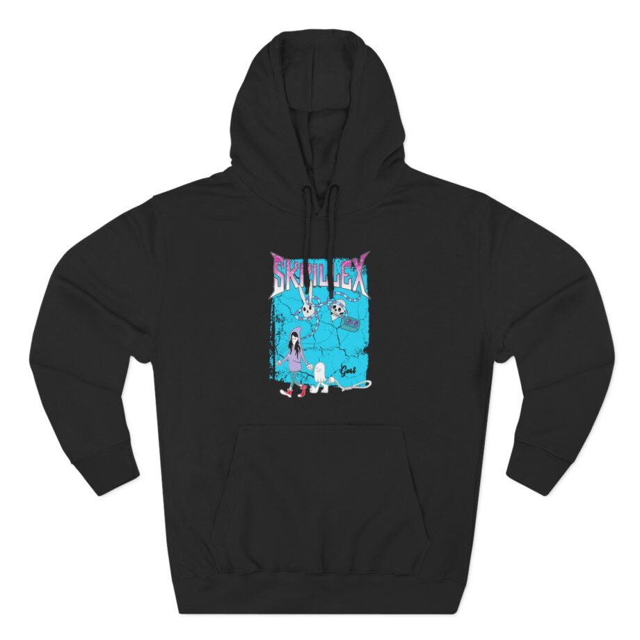 Skrillex Gost Album Cover Three-Panel Fleece Hoodie