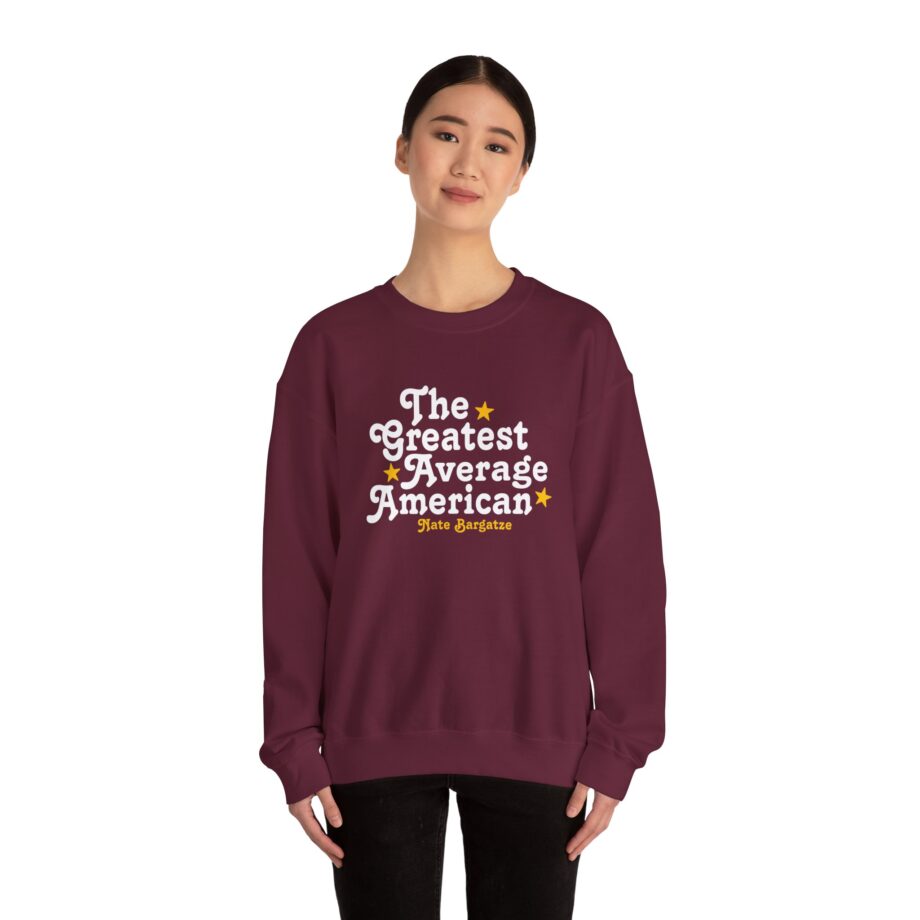 The Greatest Average American Nate Bargatze Unisex Heavy Blend™ Crewneck Sweatshirt