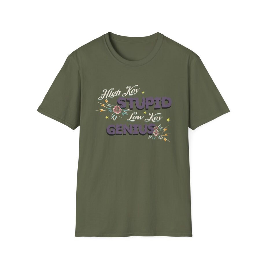 Kallmekris High Key Stupid Genius  Unisex Softstyle T-Shirt