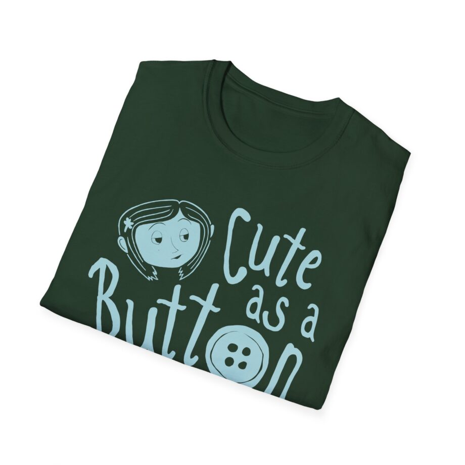 Coraline Cute Button Unisex Softstyle T-shirt