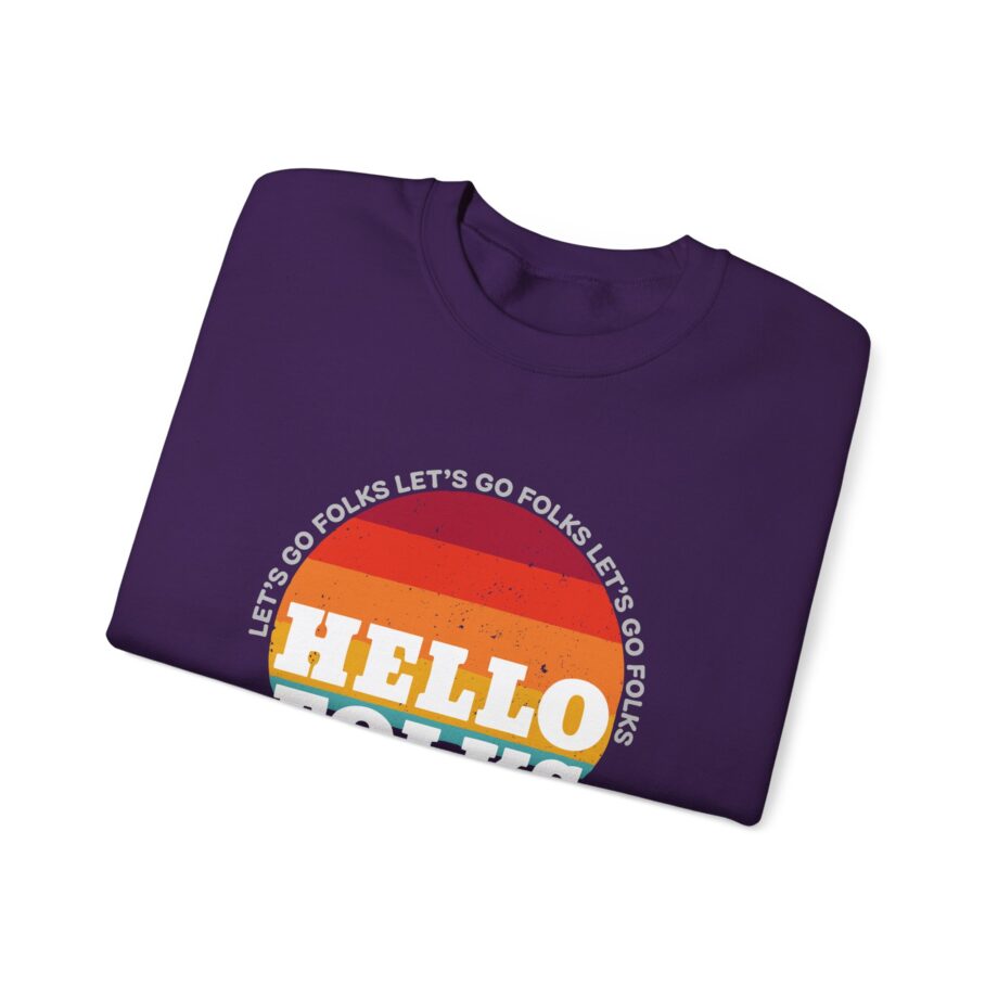 Nate Bargatze Hello Folks Unisex Heavy Blend™ Crewneck Sweatshirt