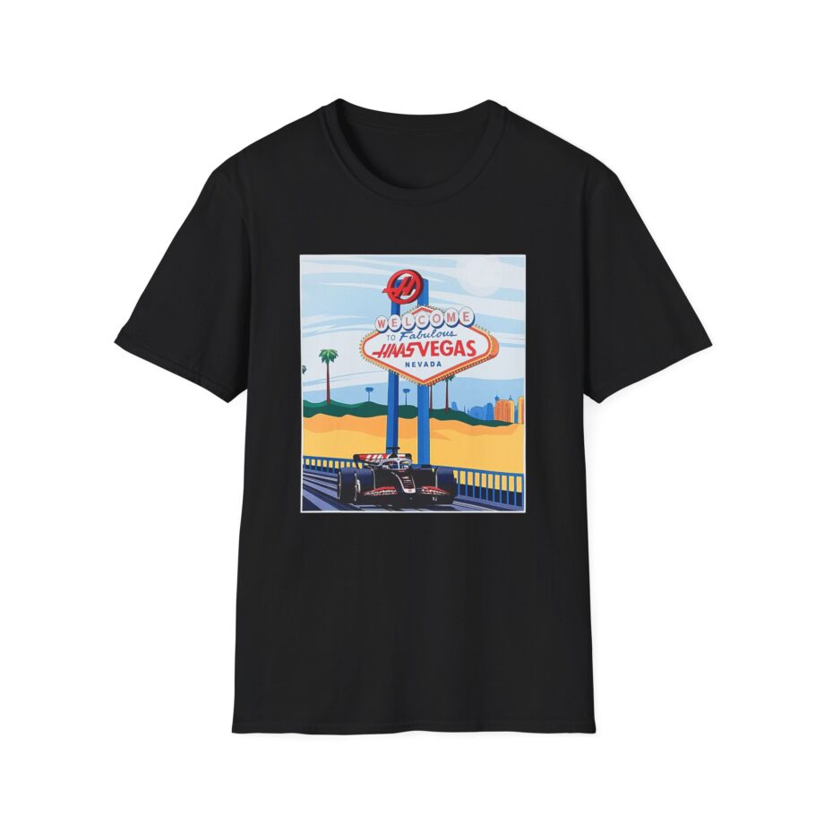 Haas F1 Las vegas Gp Unisex Softstyle T-Shirt