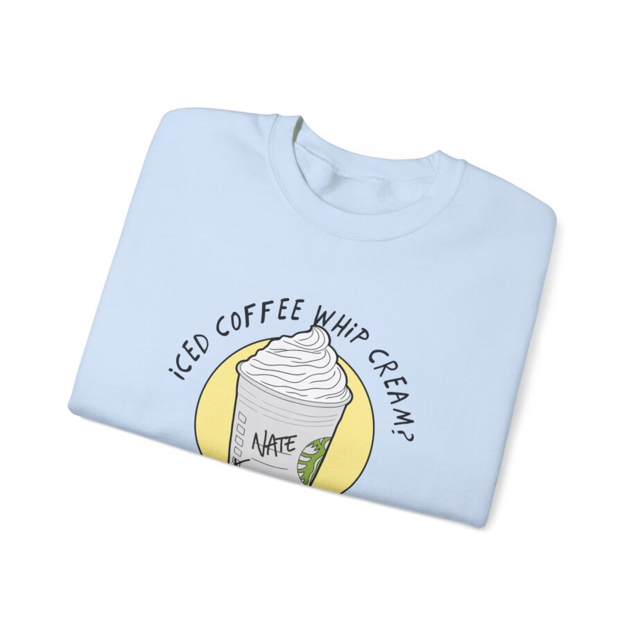 Nate Bargatze - Iced Coffee Whip Cream? Unisex Heavy Blend™ Crewneck Sweatshirt