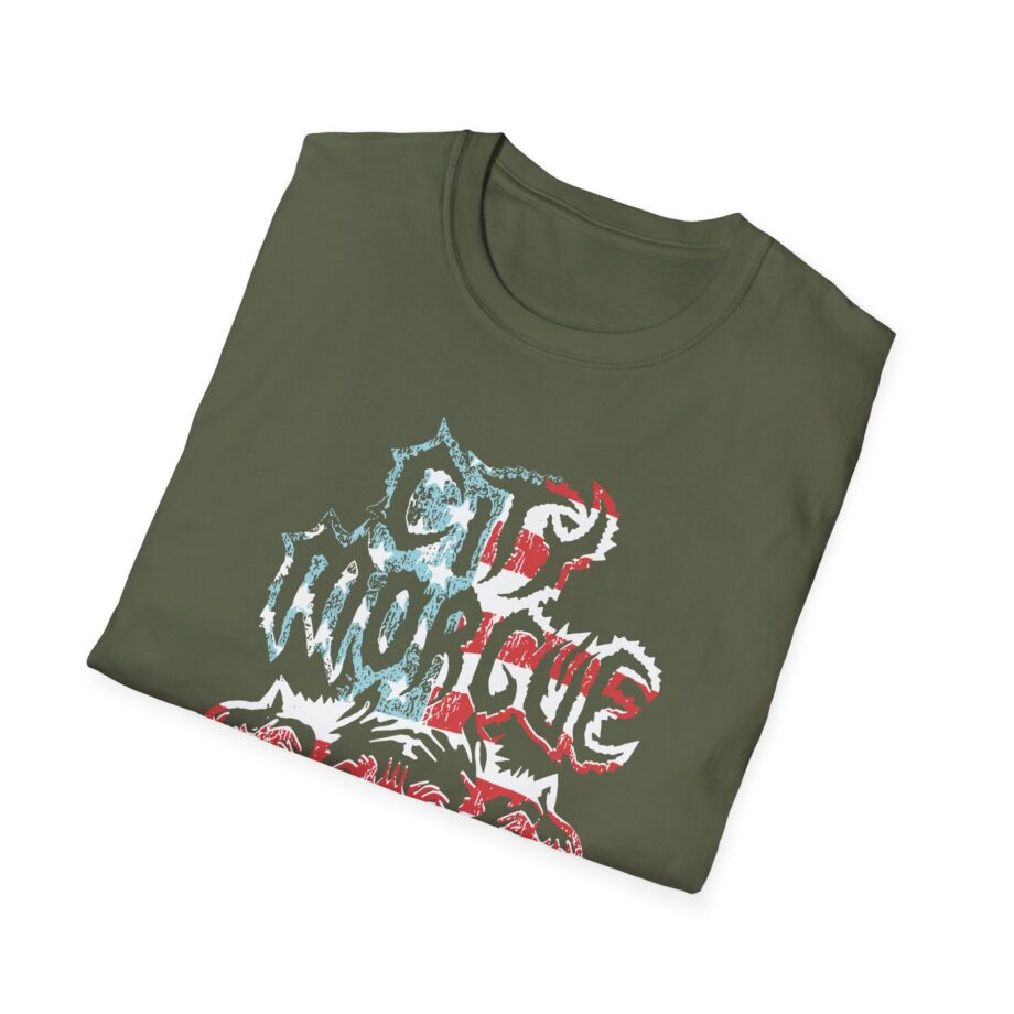 CM My Bloody America Knife Unisex Softstyle T-shirt
