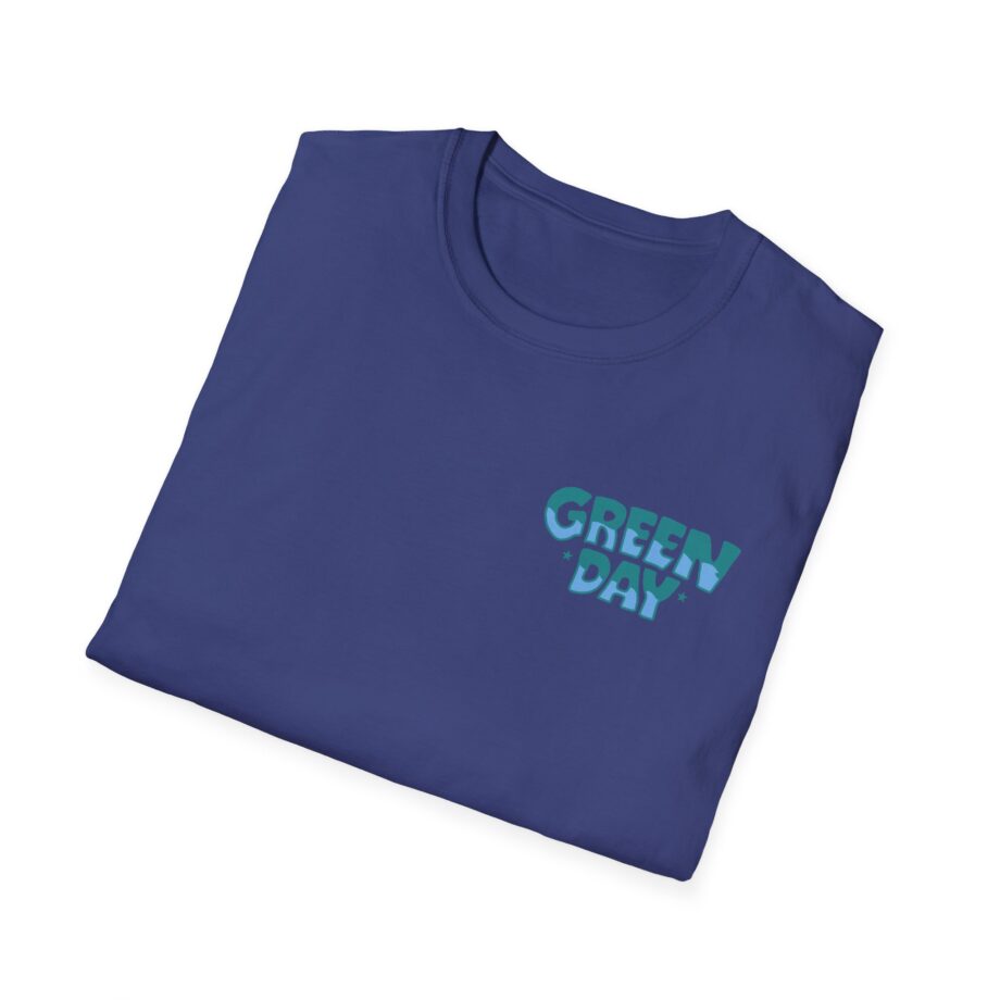 Green Day Blue Skull Unisex Softstyle T-shirt