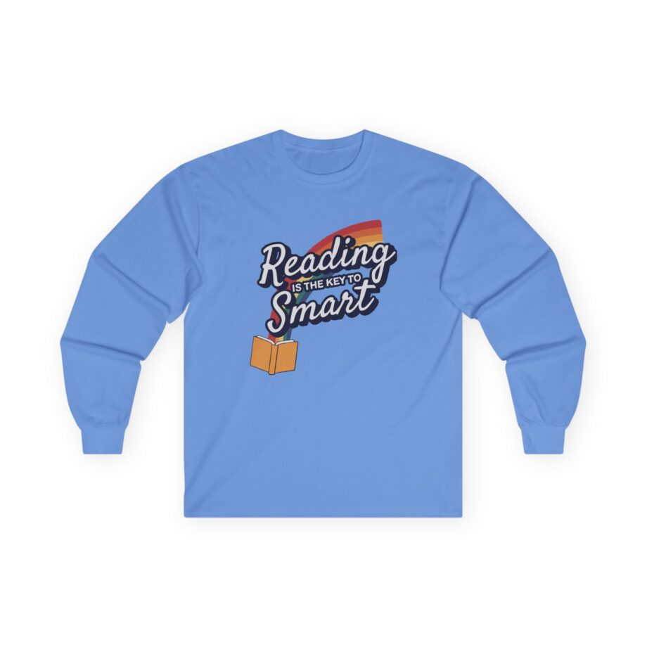 Nate Bargatze Reading is the Key to Smart Unisex Ultra Cotton Long Sleeve Tee
