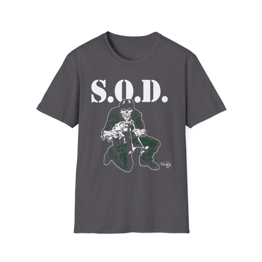S.o.d. Stormtroopers of Death Schism Tour "85" Speak English or Die Unisex Softstyle T-shirt