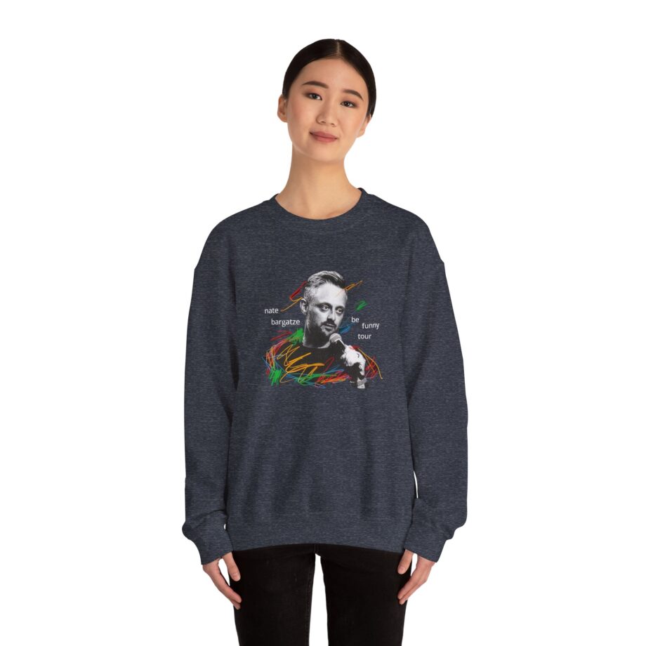 Nate Bargatze 2024 Be Funny Tour Unisex Heavy Blend™ Crewneck Sweatshirt