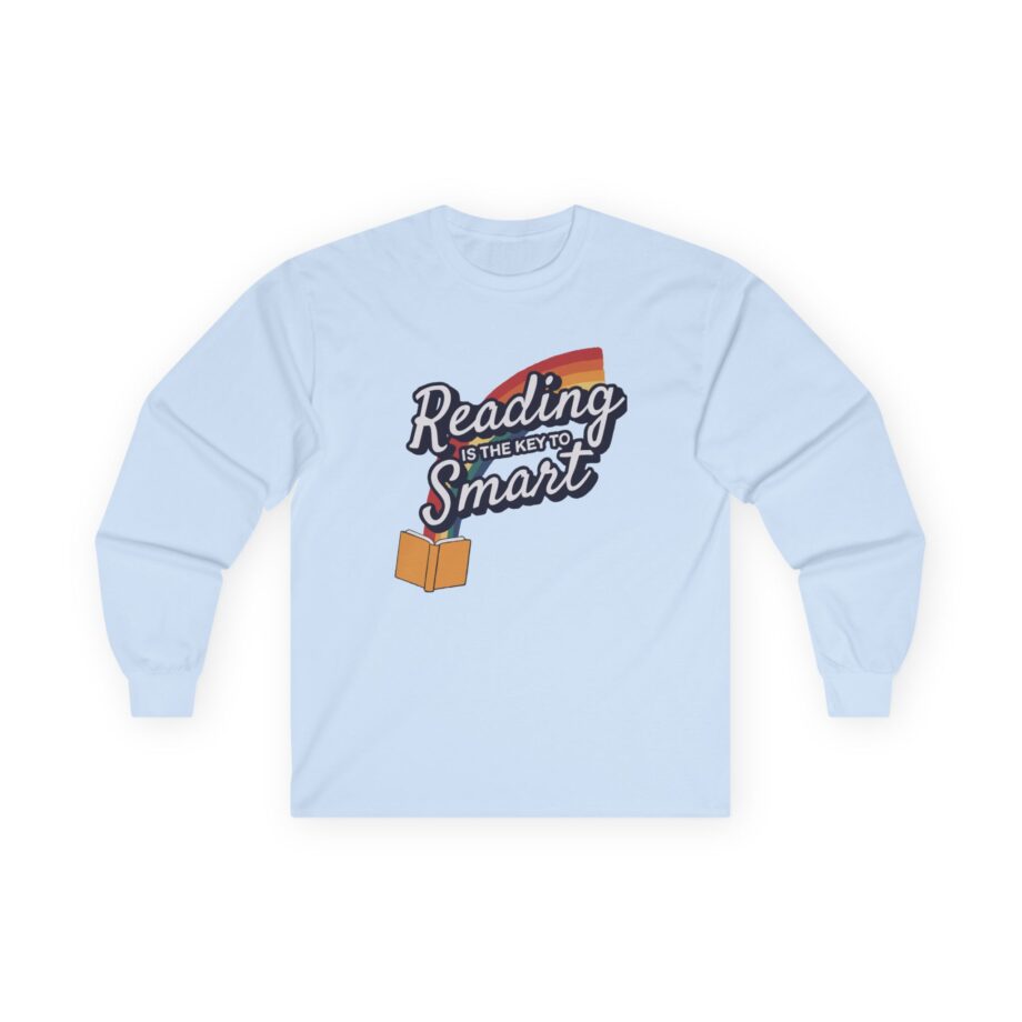 Nate Bargatze Reading is the Key to Smart Unisex Ultra Cotton Long Sleeve Tee