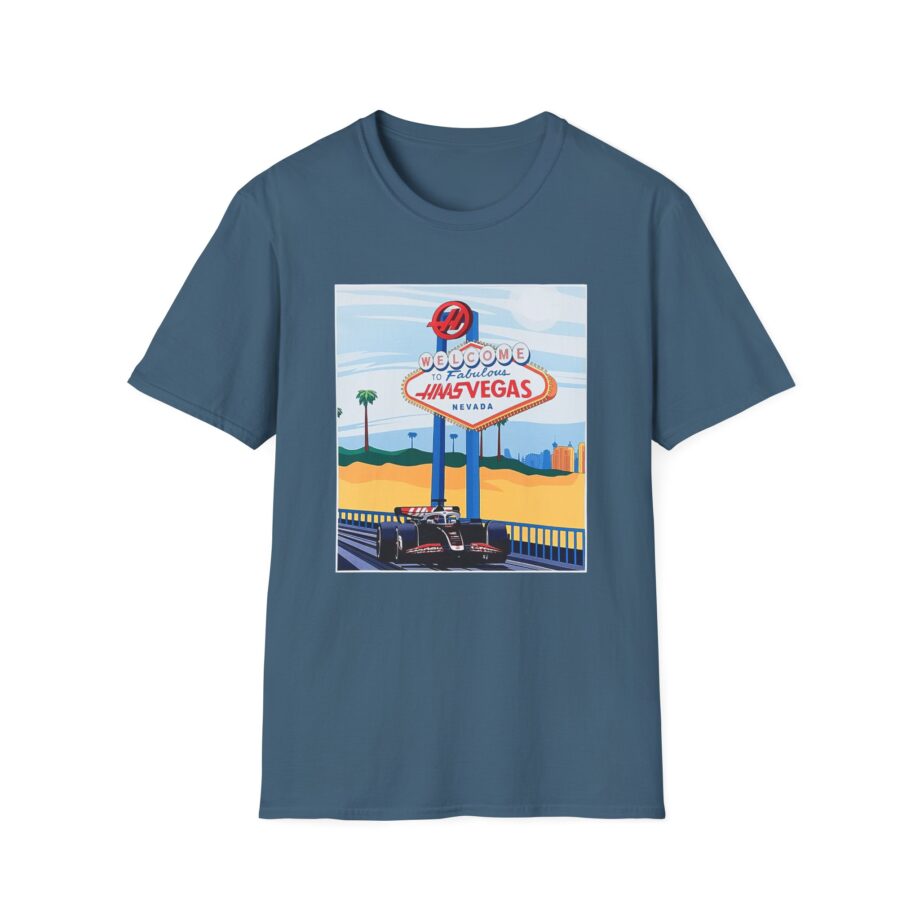 Haas F1 Las vegas Gp Unisex Softstyle T-Shirt