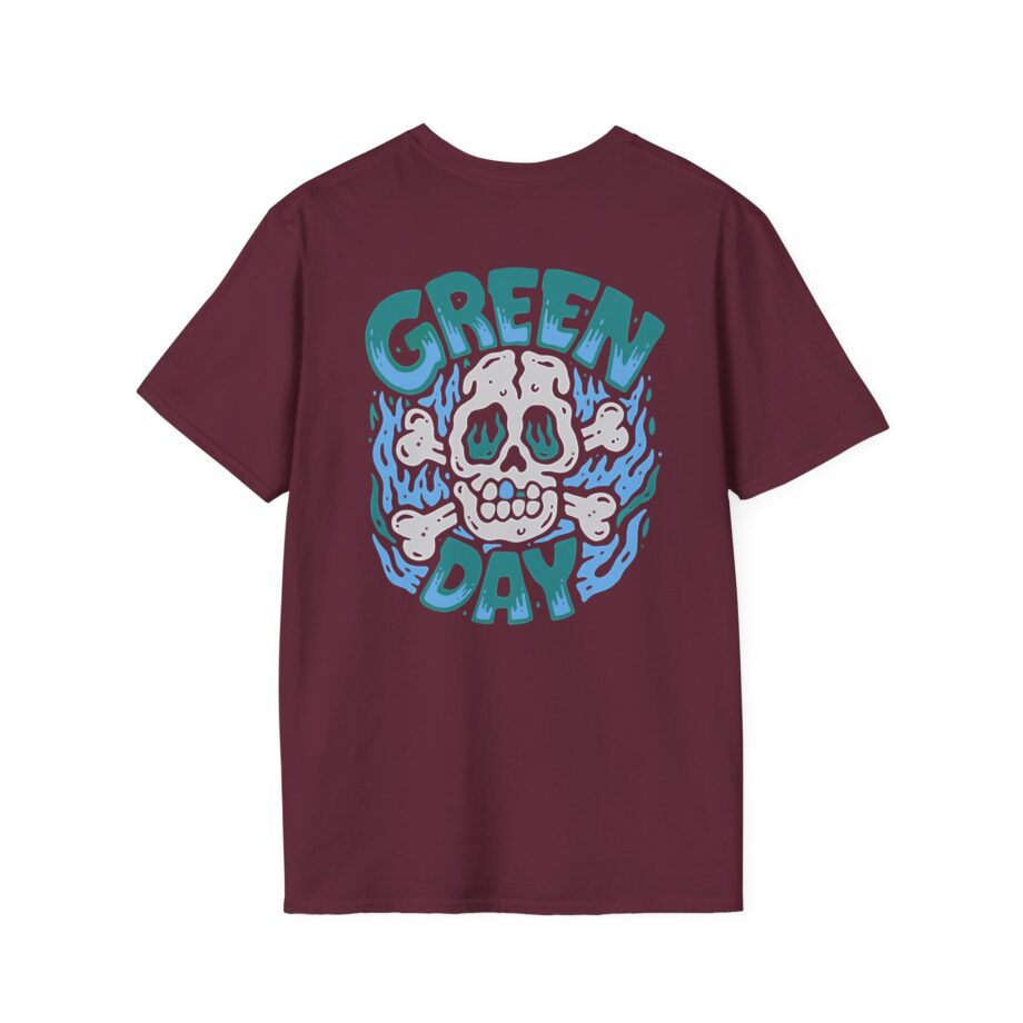 Green Day Blue Skull Unisex Softstyle T-shirt