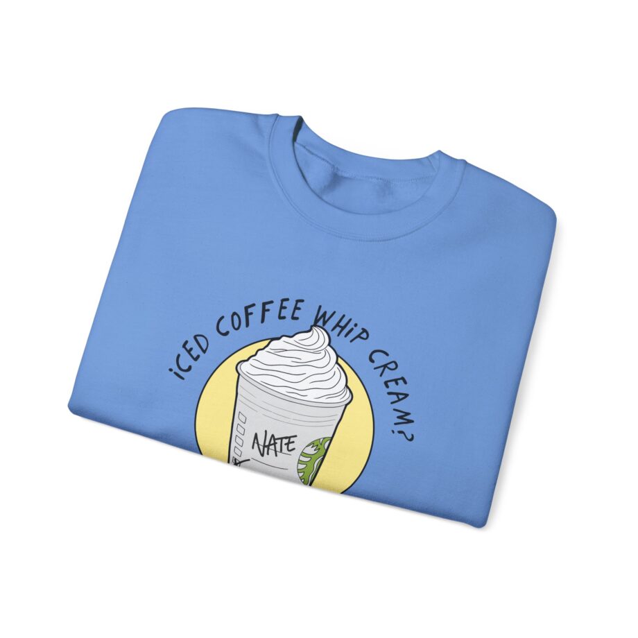 Nate Bargatze - Iced Coffee Whip Cream? Unisex Heavy Blend™ Crewneck Sweatshirt