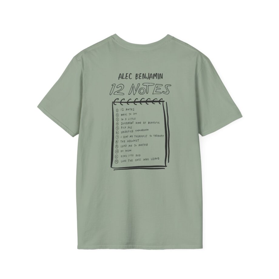 Alec Benjamin 12 Notes Unisex Softstyle T-shirt