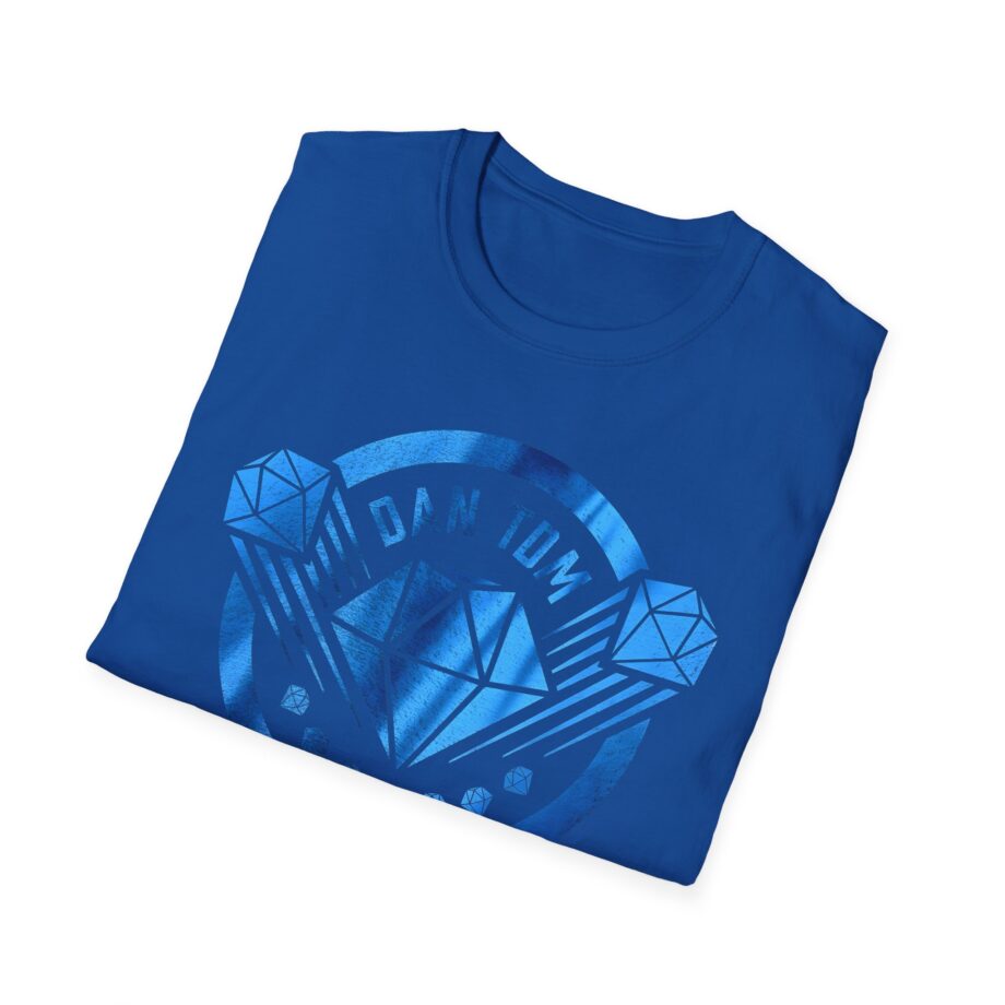 Dantdm Blue Foil Unisex Softstyle T-shirt